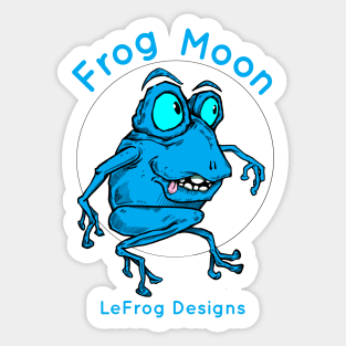 Frog Moon Sticker